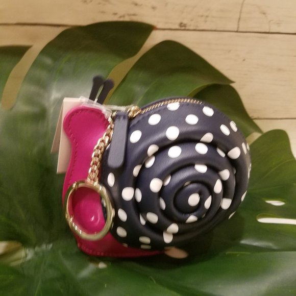Kate Spade Enchanted Forest Snail Blue Key Fob - Picture 9 of 9